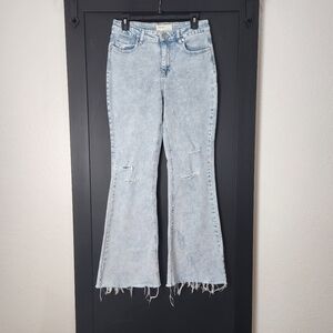 Banjara Light Blue Jeans Denim Stone Washed Flared Bootcut Women's Size 11/29